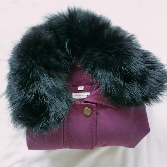 Anne Klein vintage purple parka coat size XS - Picture 12 of 12